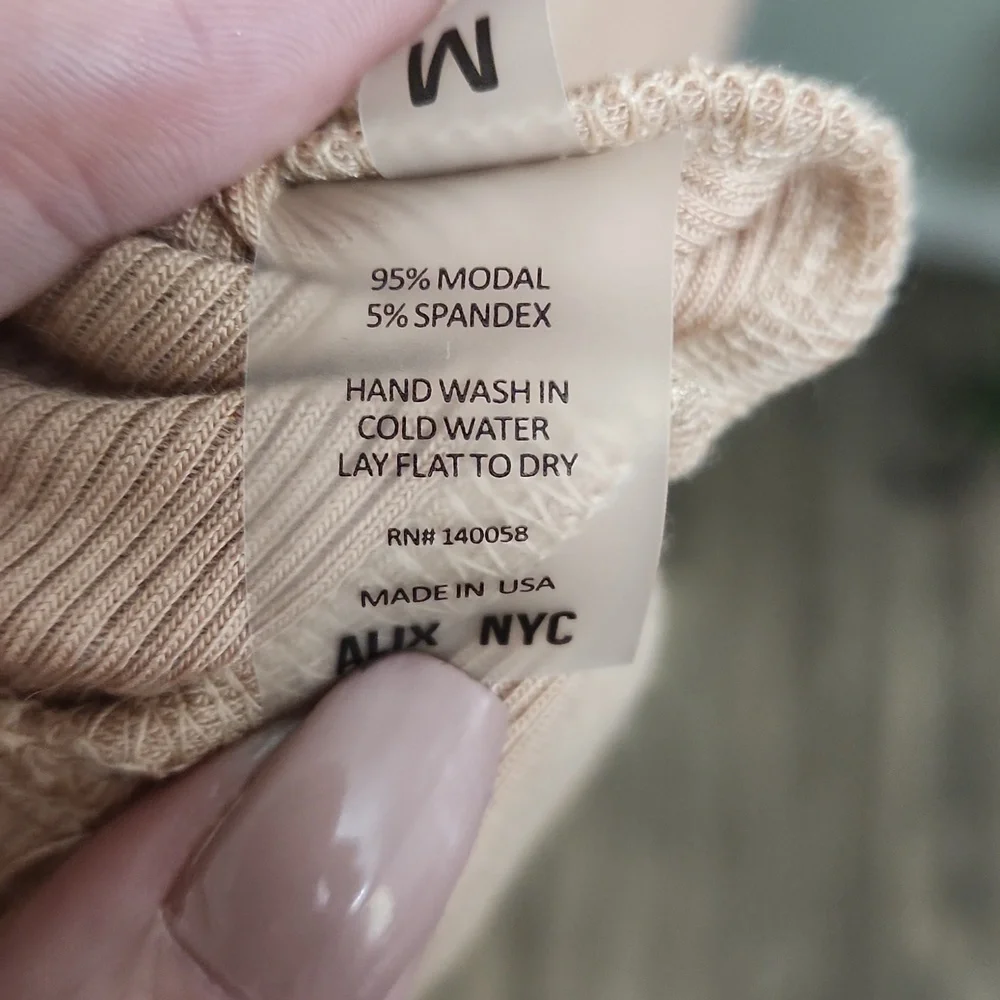 Revolve Alix NYC Lisbon Button Neck Mini Dress in Fawn Size Medium - Picture 10 of 13